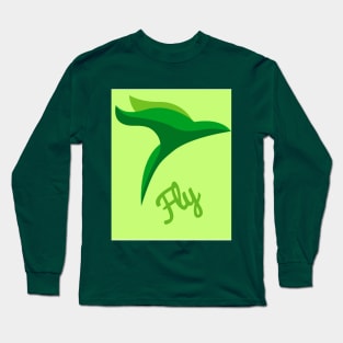 green bird logo Long Sleeve T-Shirt